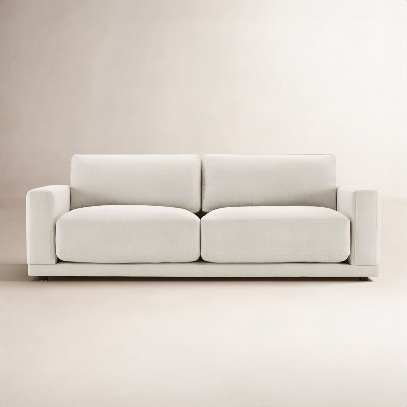 Blakes Upholstered 91'' Sofa, Effie Linen Performance Linen