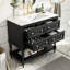 Ensemble de meuble-lavabo 36 po avec ensemble de meuble-lavabo, lavabo en céramique encastré, ensemble de meuble-lavabo autoportant avec 4 tiroirs, armoire de salle de bain avec cadre en bois massif-1767068348