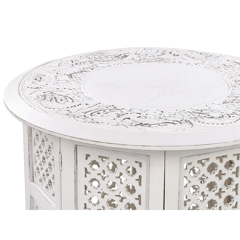 Ardeley Solid Wood Pedestal End Table