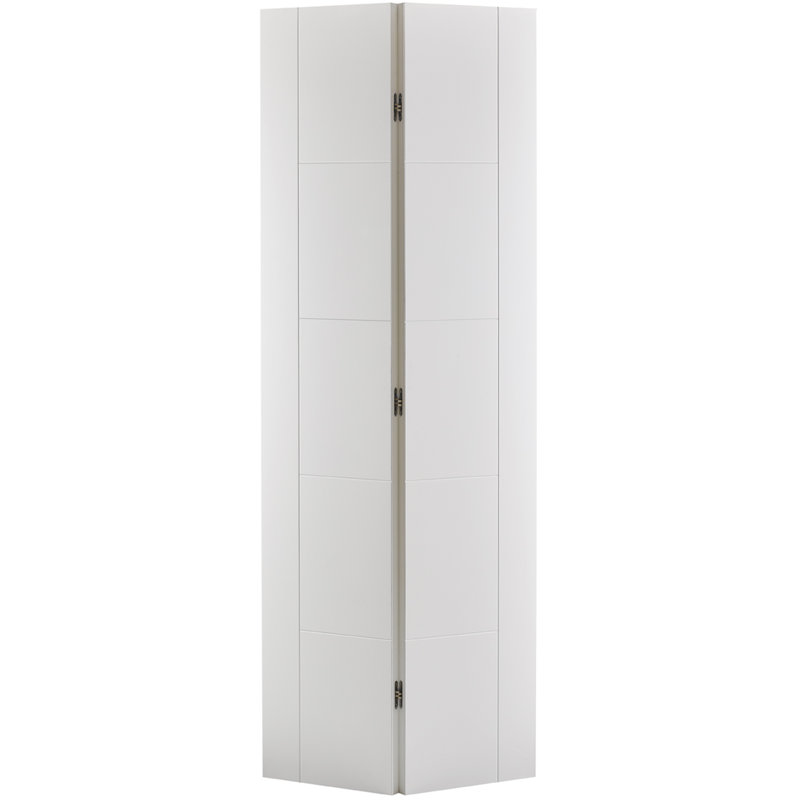 Vancouver Primed White Internal Bifold Door, 198.1cm H x 76.2cm W x 3.5cm D