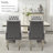 Upholstered Tufted Arm Dining Chairs-648702694
