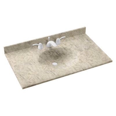 Plateau de meuble-lavabo simple 43 po Ellipse