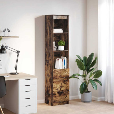Highboard 37.5X35x180 Cm Engineered Wood
