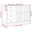 Peoa 113cm Solid Wood Sideboard-1948212574