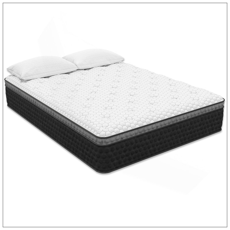 Diamond Mattress Nova Lux Copper Ultra Cooling, Pressure Relieving Hybrid With Luxurious Euro-Top 14" - Medium Feel, Greenguard Gold Certified