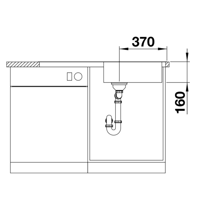 Lantos 100 x 50cm Inset Kitchen Sink