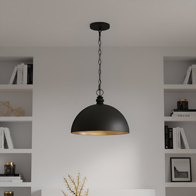 Luminaire suspendu noir mat 4 lumières Braylon