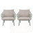 Huron Outdoor Patio PP Club Chair, Green Finish With Beige Cushion, Set Of 2-921950687