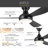 54'' Ceiling Fan with LED Lights-359268346