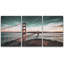 Pont en or rouge à San Francisco avec photo de paysage nautique côtier délavé-104074355-104074359