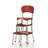 Retro Upholstered Counter Stool with Metal Frame-1819418534