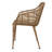 Hand-woven Rattan and Metal Arm Chair