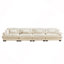 Canapé d'angle modulaire surdimensionné en velours ultra confortable avec pouf amovible, canapé d'angle avec accoudoirs rembourrés, canapé profond de style nuage-117939146-117939147