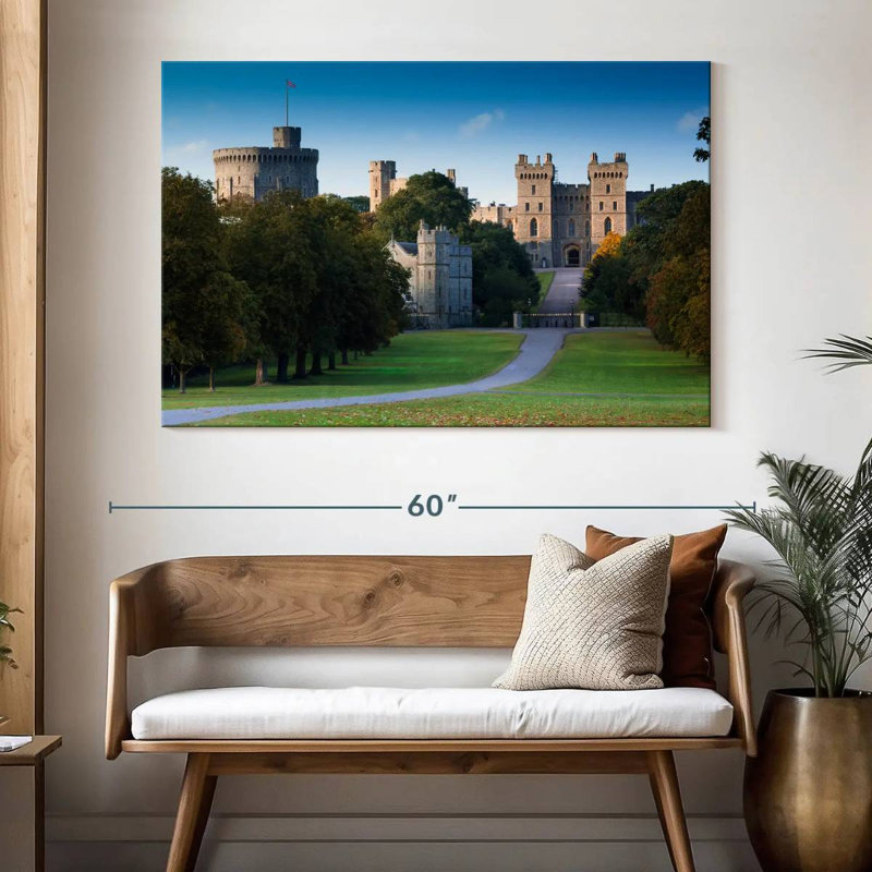 Kavia The Long Walk Windsor Castle, H 34 po x l 51 po
