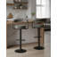 Ghent Swivel Upholstered Adjustable Height Counter Stool with Metal Frame-365484058