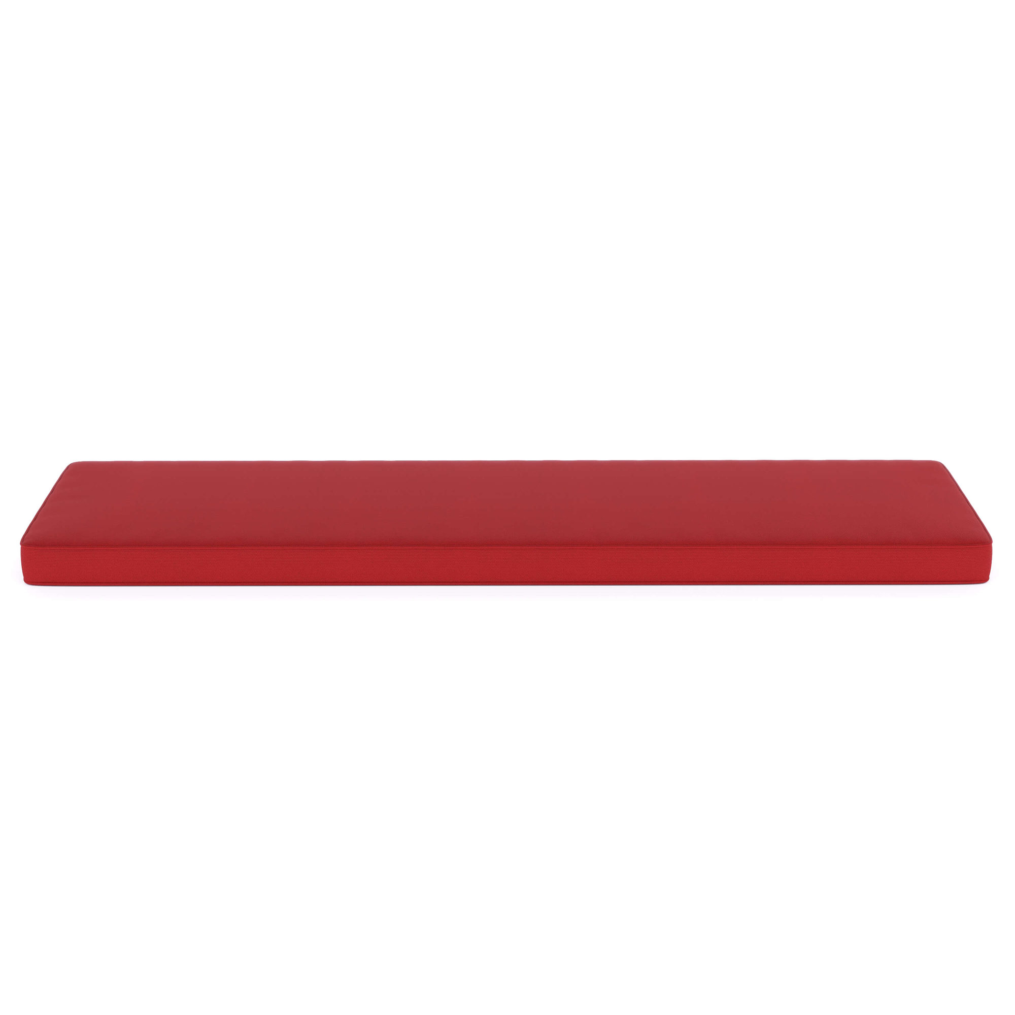Indoor/Outdoor Sunbrella® Seat Cushion, Canvas Jockey Red Sunbrella® Canvas, 65" W x 18" D