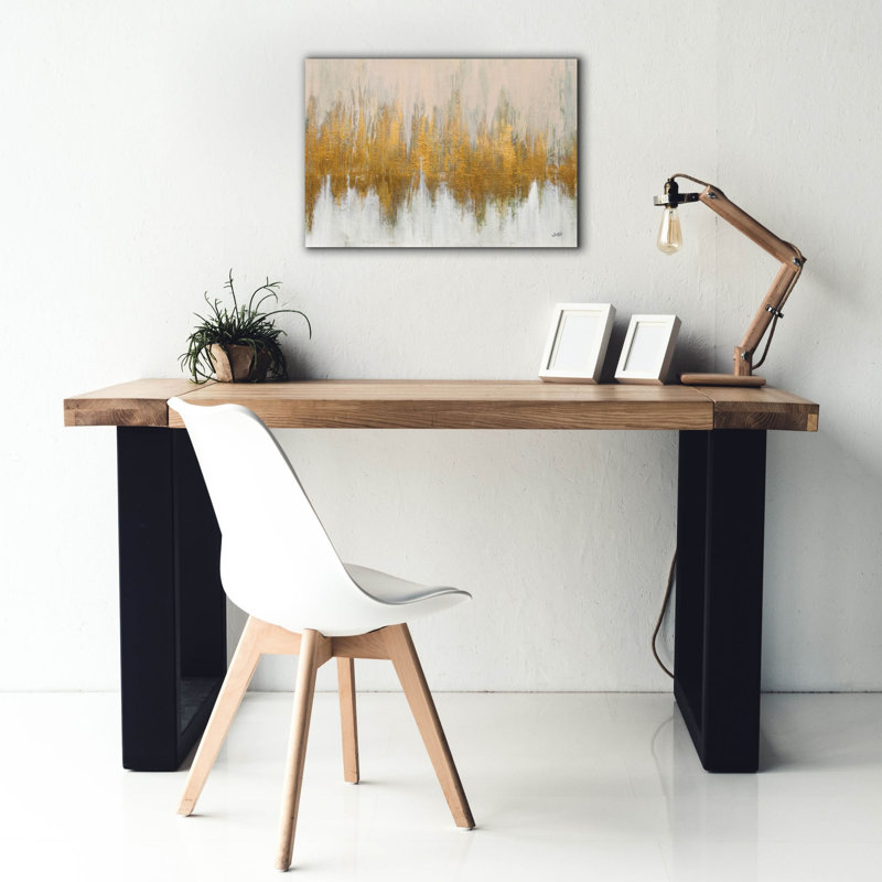 «Glimmer 1» par Julia Purinton, art mural sur toile, H 18 po x l 26 po x P 0,75 po