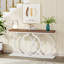 Coito 355.6cm Solid Wood Top Console Table-2107424725-2107386529