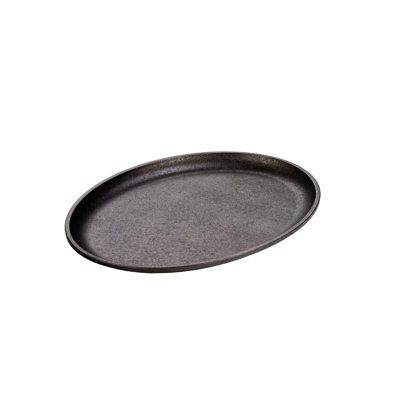 Lodge 13.25 X 10 Inch Oval Cast Iron Serving Griddle