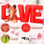 Lettres d'amour avec ours gonflable