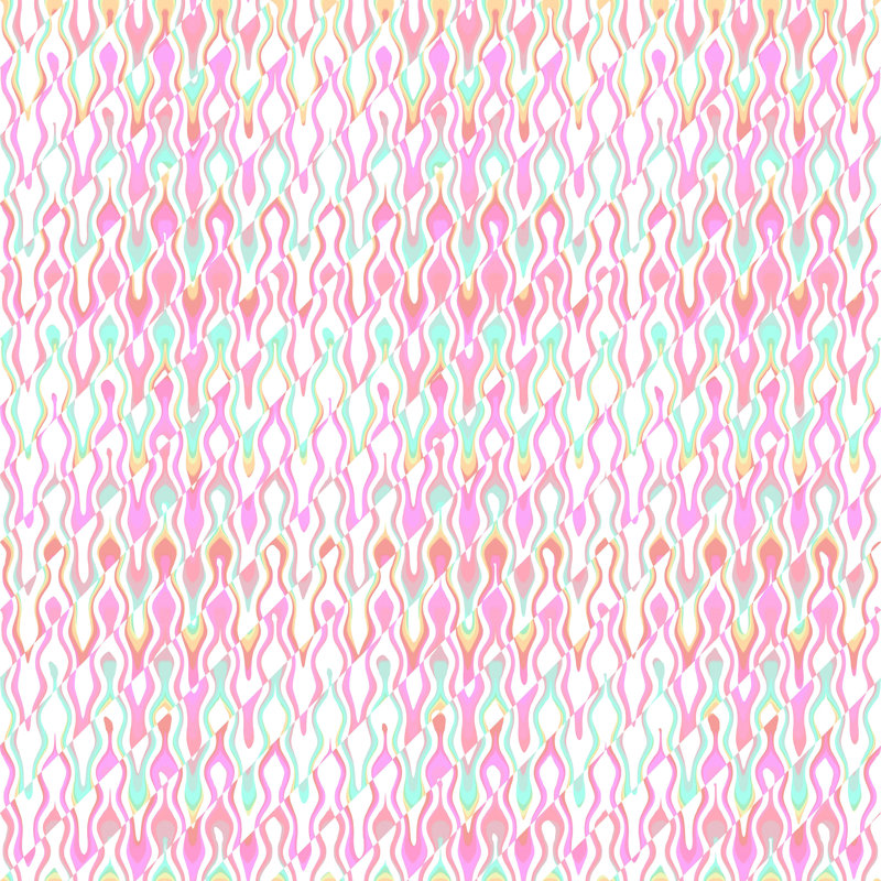 Impression sur toile tendue Avedis Kaleiope Studio Vibrant Trippy Groovy, H 30 po x l 30 po