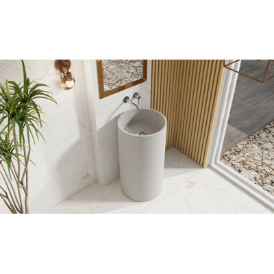 Lavabo de salle de bain autoportant Badeloft SB-03-MGRY