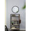 Miroir mural 20 "x 20" avec cadre en bois et finition noire-833844944