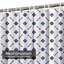 Petit rideau de douche à motif floral avec 12 crochets-1303091730