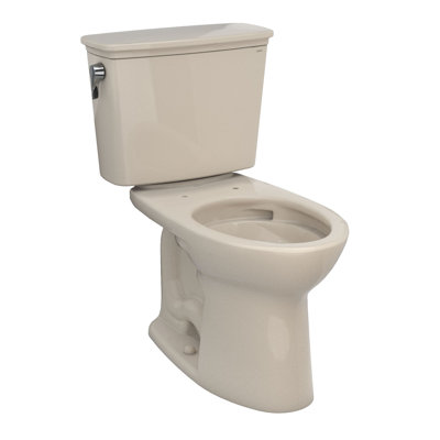 Toilette allongée deux pièces TOTO® Drake® Transition deux pièces 1,28 GPF Tornado FLUSH® avec CEFIONTECT®, os