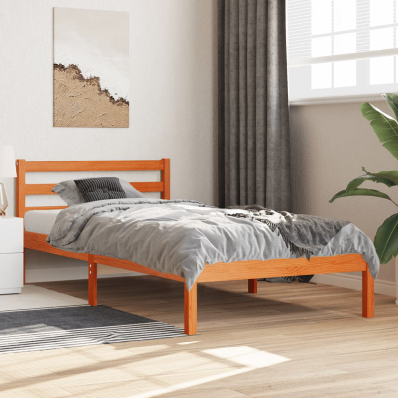 Sadye Solid Wood Bed, Single (3')
