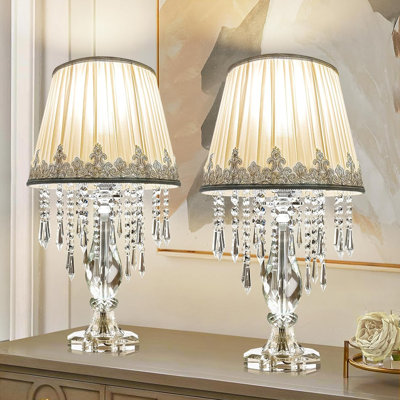 Crystal Table Lamp Set of 2