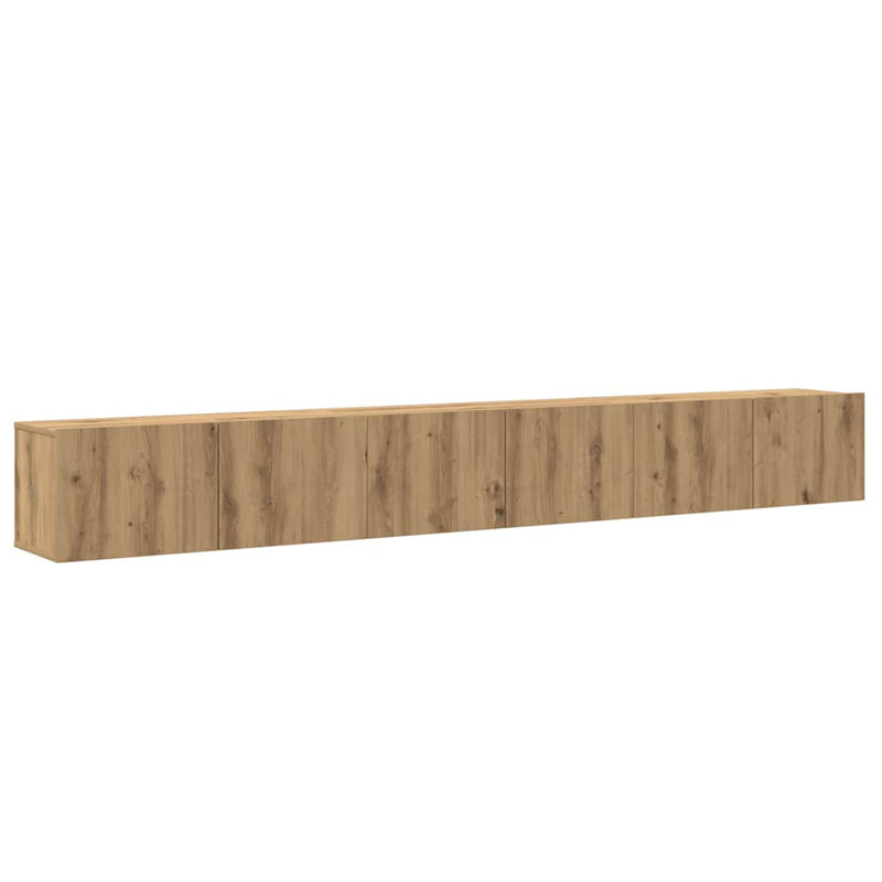 Alguno Unfinished TV Stand for TVs up to 24", Artisan Oak