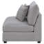 Fauteuil sans accoudoirs gris Blydenburgh