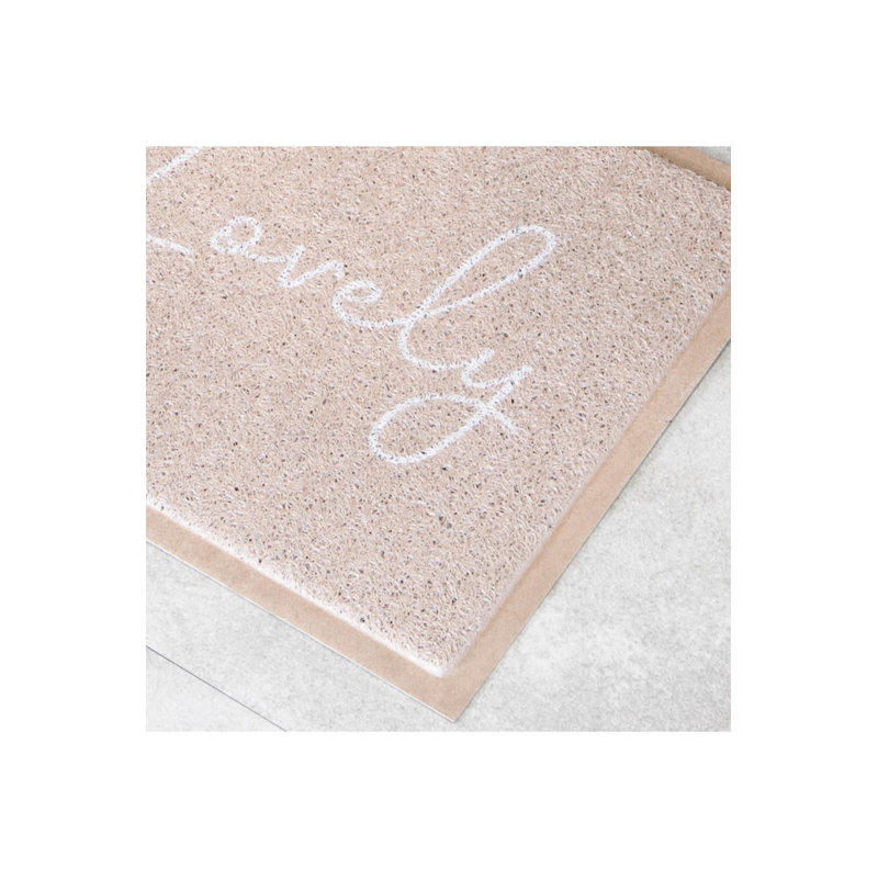 Paillasson Beige Hello Lovely - toutes saisons, 16" x 28"
