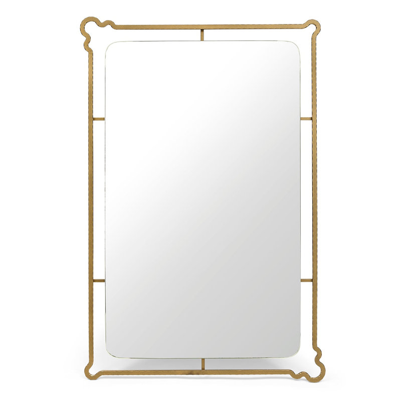 Victoria Mirror, 47" x 31.5", Aged Brass