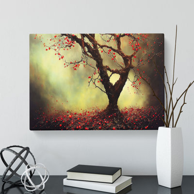 Dramatic Apple Tree - Wrapped Canvas Print