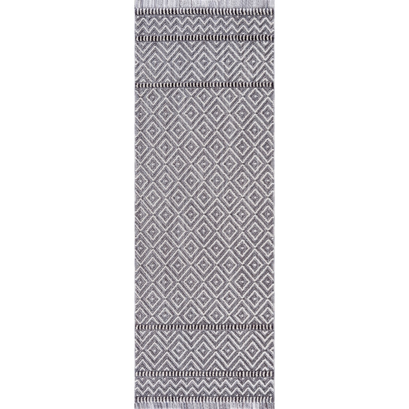 Geometric Indoor Rug, Rectangle 1'10" x 3'