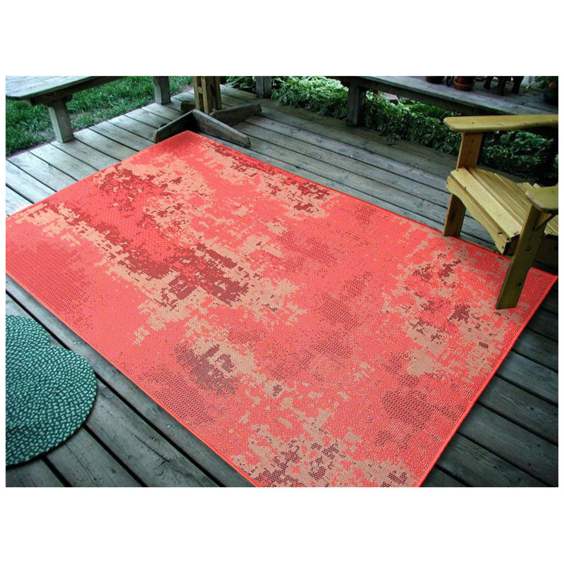 Tapis d’intérieur/extérieur fondue design abstract coucher Mattingly, Rectangulaire 4 pi 5 po x 7 pi