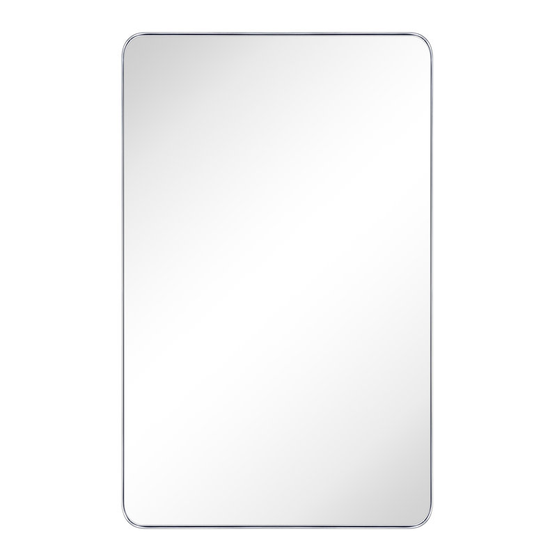 Miroir de salle de bain Javeion, Chrome chrome, 48 po x 30 po