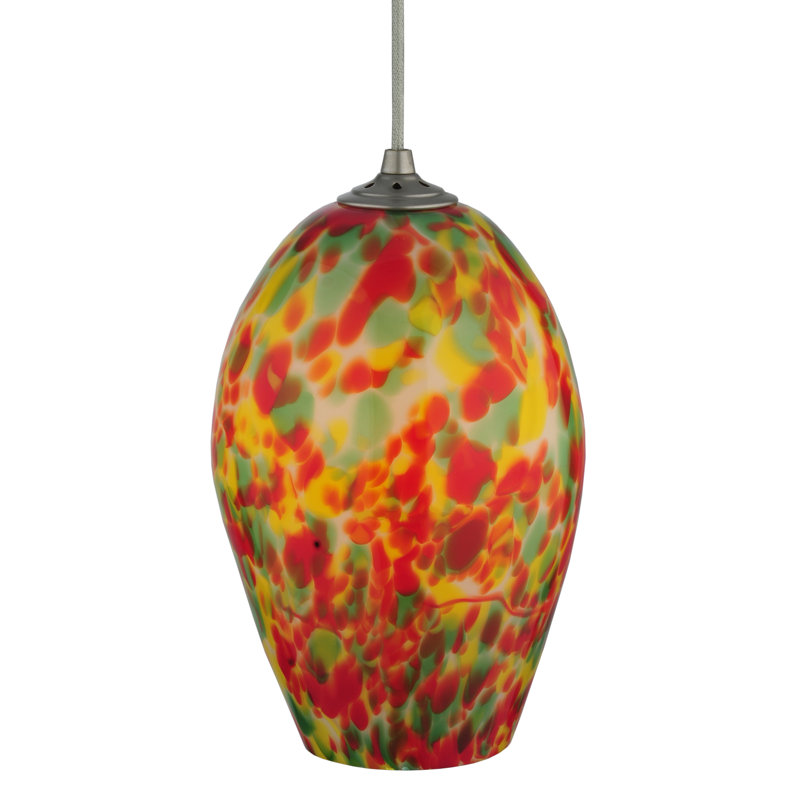 Colorful Glass LED Indoor/Outdoor Pendant Light