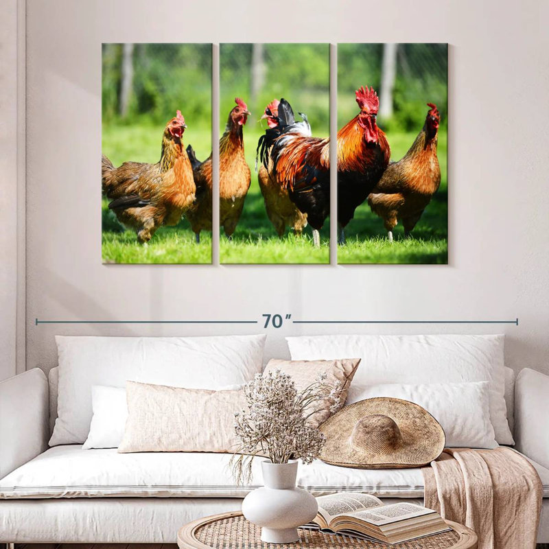 Brampt Outdoor Chickens, 32" H x 50" W