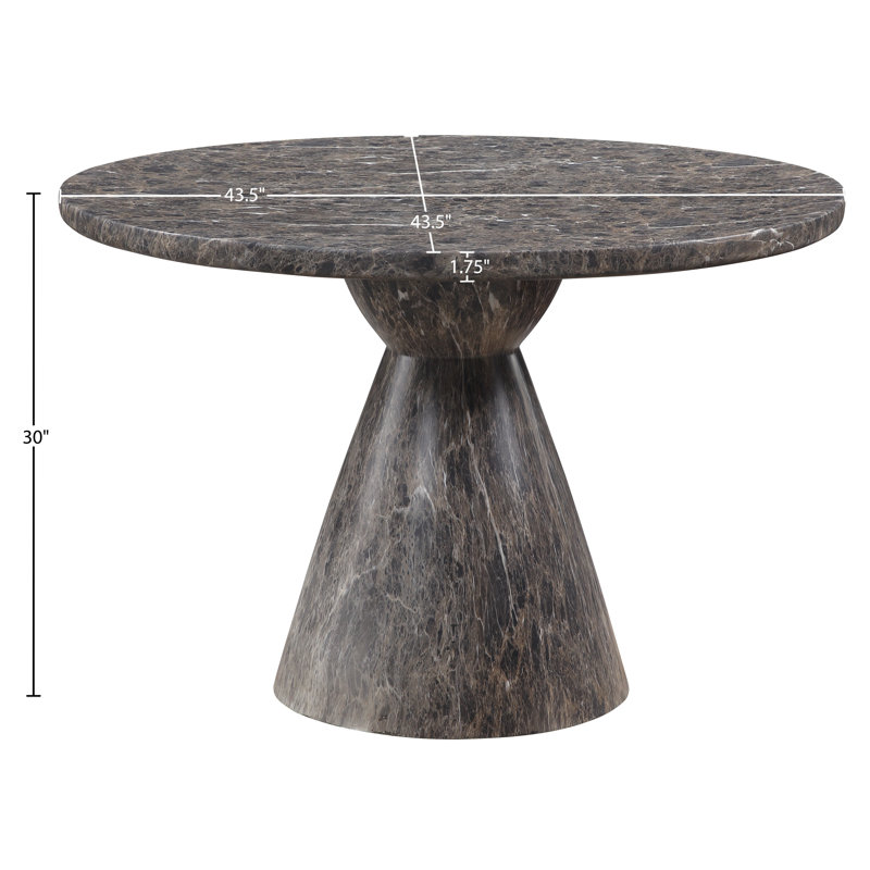 Table de salle à manger Aquino, Brun