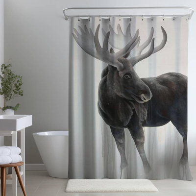 Chamarra – Polyester Shower Curtain, Dye Sublimation Print, 71" W × 74" L