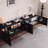 Black Solid Wood TVStands-2065462697