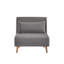 Ensemble de canapé-lit modulaire pliable en velours modulaire CANON de 2 à 3 positions réglables, se convertit en lits simples en 10 secondes, comprend des coussins et un mobilier de salon gris et peu encombrant-433901596