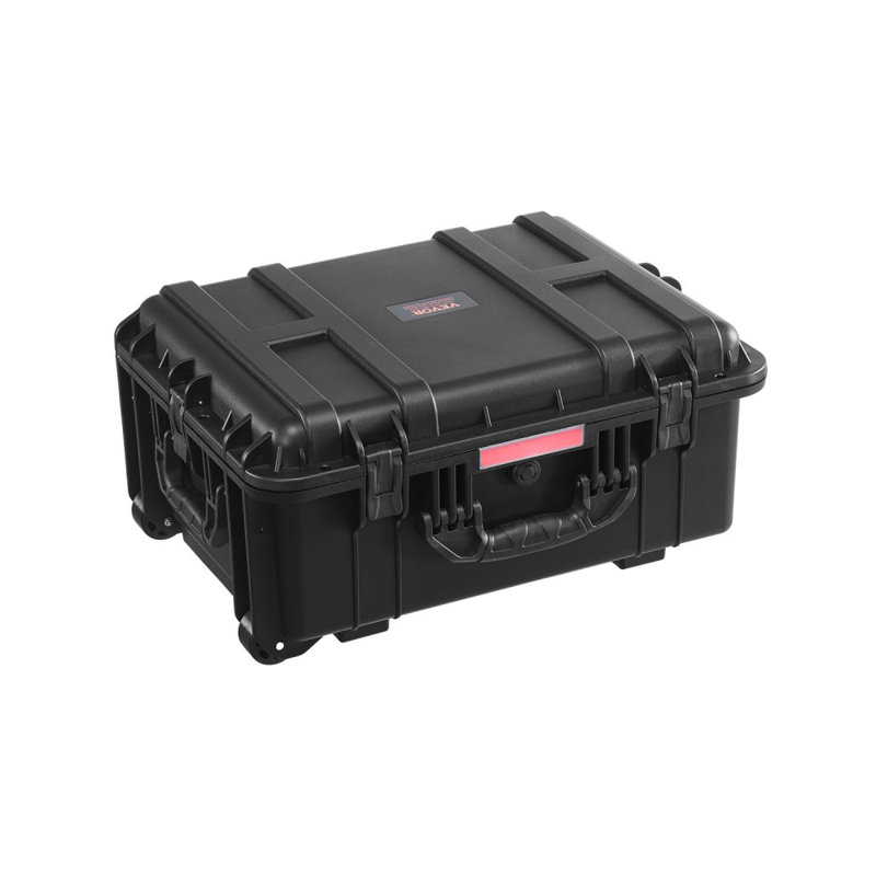 Weatherproof Hard Case, Heavy Duty Protective Dry Box Case with Pre-Cut Foam, Wheels & Retractable Pull Handles for Travel, Hunt, Military, Tactical, IP67 Waterproof Case for Cameras(57x45x28)