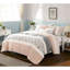 Courtepointe 6 pièces très grand / très grand, en coton, réversible avec coussins décoratifs-124755146-124755150