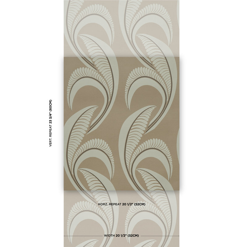 Papier peint Schumacher x Neisha Crosland, Tabac