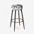 Cobalt Blue Filigree Victorian Pattern - Floral Bar Stools Set Of 2