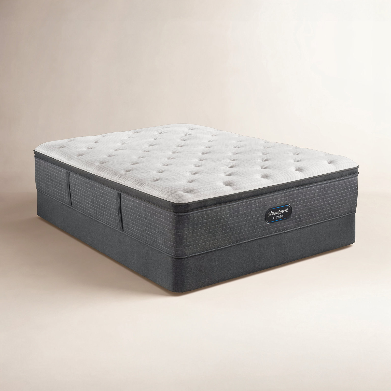 Beautyrest Silver BRS900-C 16" Pillow Top Mattress, Queen, Standard Profile (9")